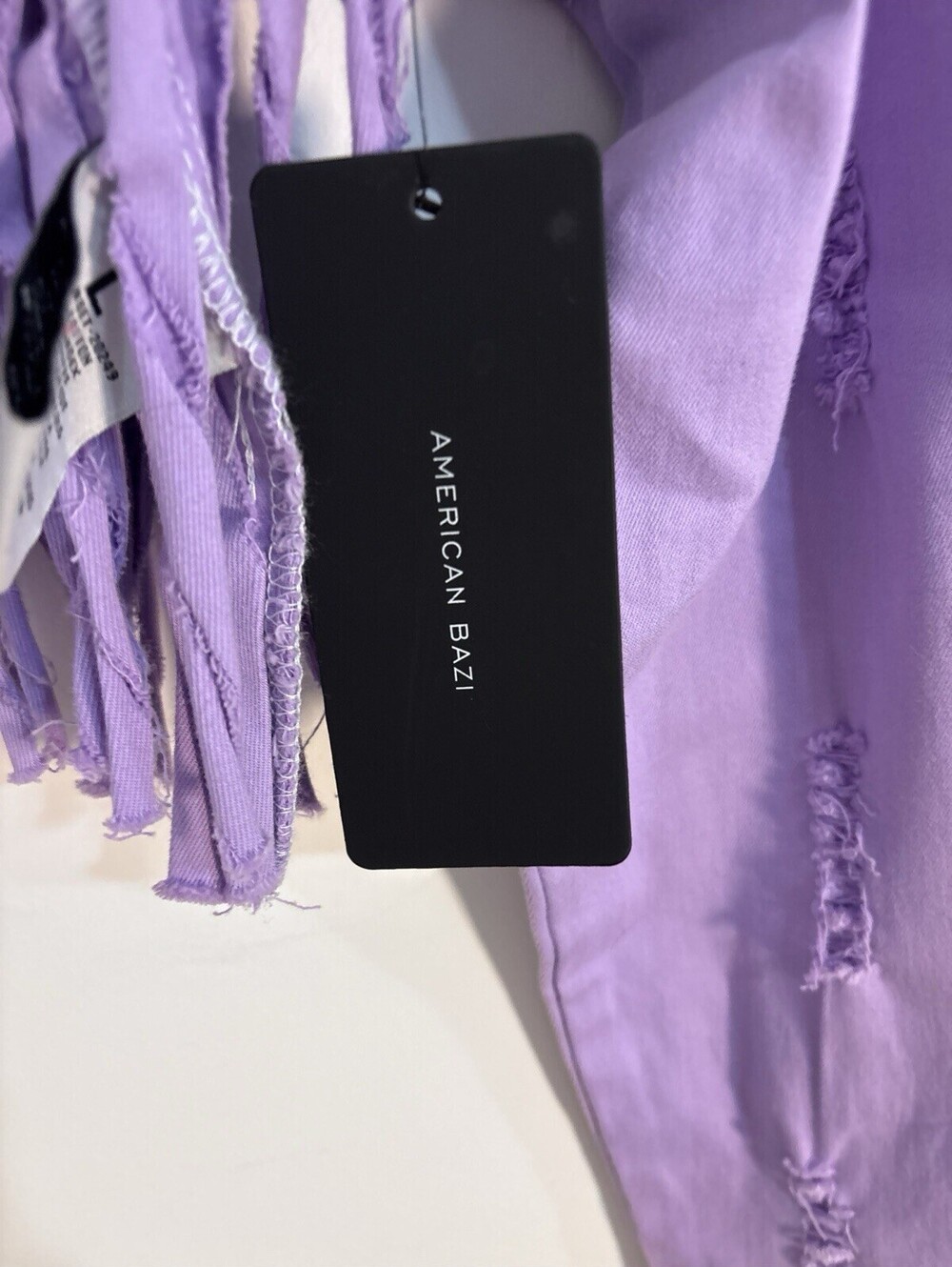 NWT American Bazi Fringe Cropped Lavender Jacket, Women’s Large , RJK-20179 New - Picture 2 of 11